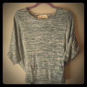 Chelsea & Violet Batwing Blue Top